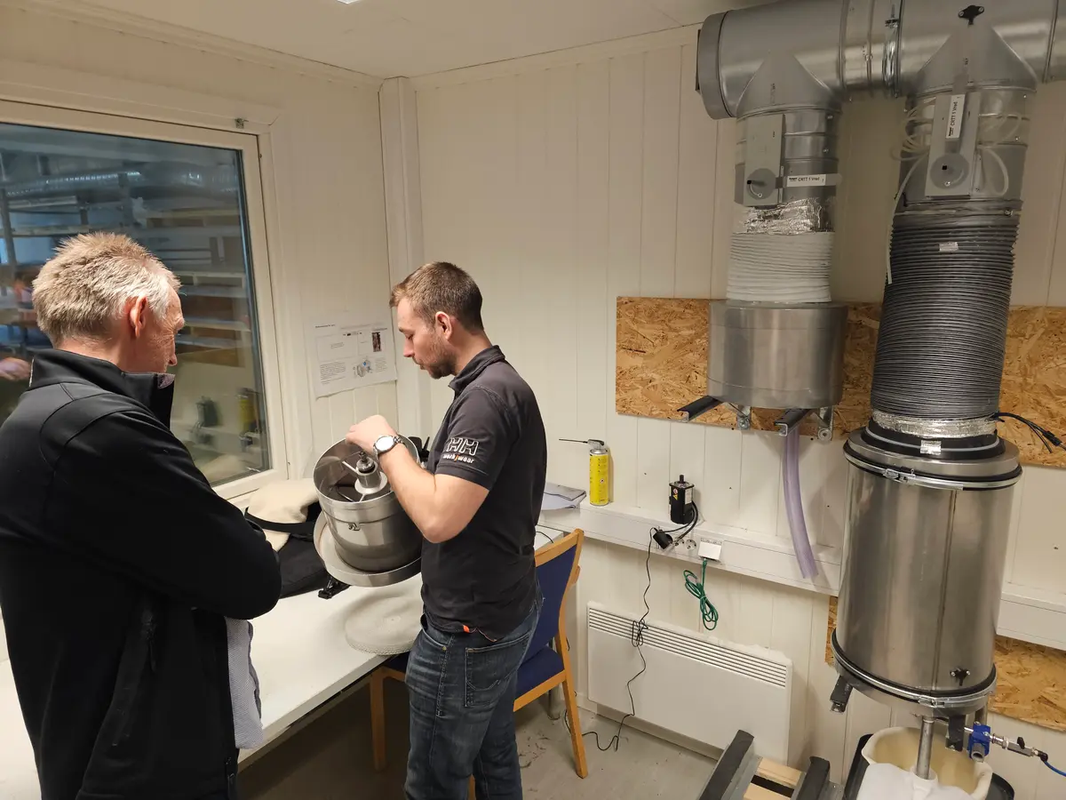 Lynx Kitchen R&D-laboratoriet med testutstyr og ingeniører